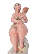 Donnina Positano con Figlio in Braccio 10x9,4x23,2 cm in Resina