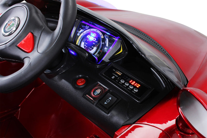 Macchina Elettrica per Bambini 12V con Licenza Alfa Romeo 4C Rossa