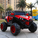 Macchina Elettrica per Bambini 2 Posti 12V Kidfun Fuoristrada 4x4 Rosso