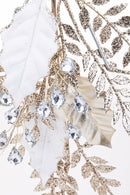 Set 2 Addobbi Natalizi Stella da Appendere 33 cm in Sintetico