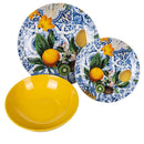 Servizio Piatti 18 Pezzi in Porcellana e Gres VdE Tivoli 1996 Italian Beauty