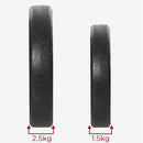 Set Pesi Manubri da 20 kg con 8 Dischi in Acciaio e Sabbia Nero   