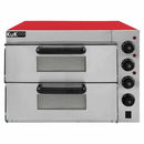 Forno Elettrico a Due Comparti 56,1x43,7x50 cm 350°C per Pizza Fino a 40 cm