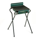 Piastra di Cottura GAS 4043 GHIV Ompagrill in Ghisa Vetrificata 40x43 cm Alimentazione a Gas e Metano Struttura Pieghevole in Acciaio Verde      