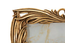 Cornice Baroque 27,5x2x32,5 cm in Resina e Vetro Oro      