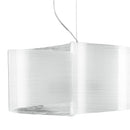 Lampadario a Sospensione Vetro Decoro Linee Interno Moderno E27