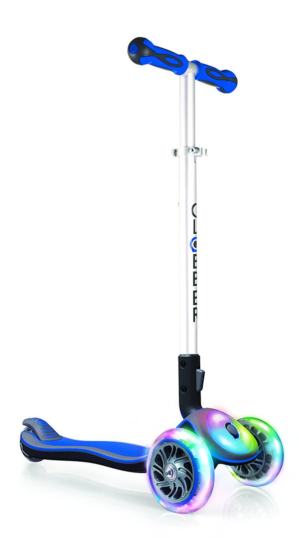 Monopattino 3 ruote a LED Telescopico e Ripiegabile Max 50Kg Globber Elite Blu prezzo