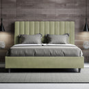 Letto Matrimoniale Francese Agueda Tè verde Varie Misure