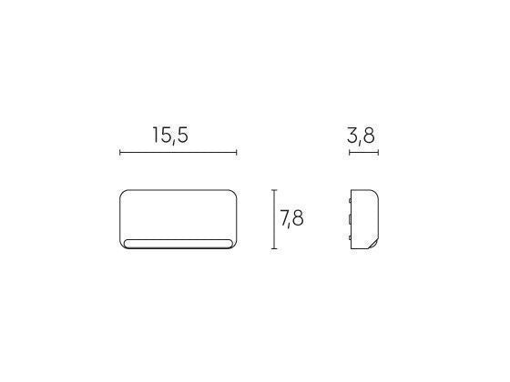 Lampada Segna Passo da Esterno a LED 3W 4000K Sovil Grigio