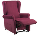 Poltrona Alzapersona Elettrica 2 Motori 75x107x84 cm in Tessuto Dispositivo Medico 1 Marrone