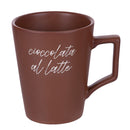 Set 6 Tazze Ø8,5x10,5 cm in Gres VdE Tivoli 1996 Chocolate