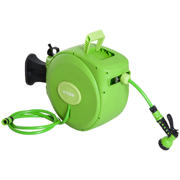 Rullo Avvolgitubo Riavvolgimento Automatico con Ugello Multifunzionale Giardino 20 Metri online