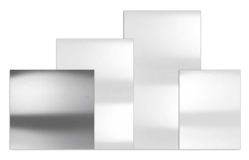 Tagliere Spianatoia per Alimenti 60x55 cm in Acciaio Inox Alimentare Lisa Luxury Plan