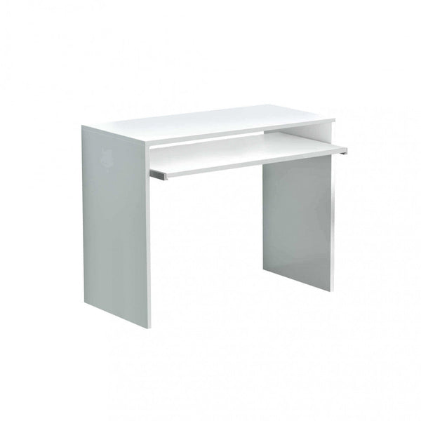 prezzo Scrivania Porta Pc Perry Bianco 90x45x74 h cm in Truciolare bilaminato Bianco