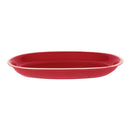 Piatto Ovale 36x25,5xh4,5 cm in Gres Porcellanato Otello Rosso