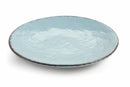 Set 6 Piatti Piani Ø26x3 cm in Gres Villa d'Este Home Tivoli Canapa Azzurri