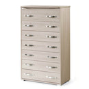 Cassettiera Settimino Maxi 127x76x41 cm olmo