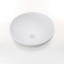 Lavabo da Appoggio Ø42x15 cm in Resina TFT Dublino 2 Bianco Opaco