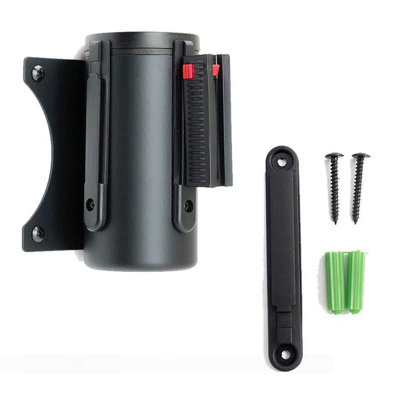 Tendinastro da Parete 4 m con Clip di Chiusura Nastro Giallo/Nero