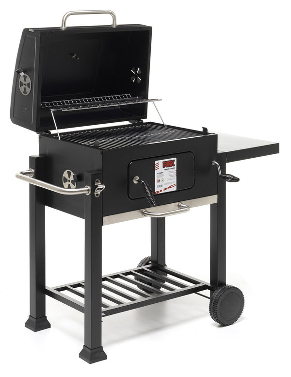prezzo Barbecue a Carbone Carbonella 114x67x107 cm con Griglia in Acciaio Inox Nero