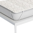Topper Trapuntato Imbottito in Fibra di Cashmere con Elastici Tortora Varie Misure