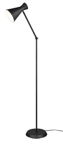 Piantana da Interno Attacco E27 in Metallo Nero Opaco