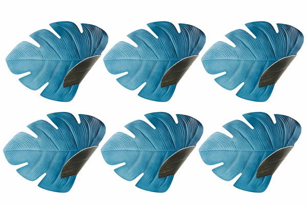 Set 6 Tovagliette Foglia Double Face Villa d'Este Home Tivoli Jungle sconto