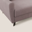 Divano Letto 3 Posti 208x97x96 cm in Tessuto Rosa