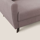 Divano Letto 3 Posti 208x97x96 cm in Tessuto Rosa
