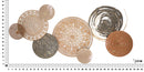 Pannello da Muro Boho 167,6x8,9x80,6 cm in Ferro