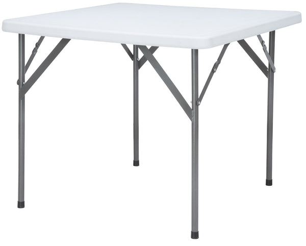 Tavolo Catering Quadrato Pieghevole 88x88x74 cm Bianco acquista