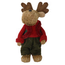Pupazzo Renna in Tessuto rosso e verde cm 18x10xh30