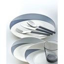 Set 7 pezzi Piatti + Posate + Bicchiere Eme Natura Stone Grigio