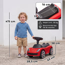 Auto Cavalcabile per Bambini 18-36 Mesi Licenza Porsche 63x28,5x38 cm con Clacson Fari Suoni in PP Rosso      