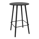 Tavolino Bar da Giardino in Alluminio Tondo Ø66x105cm Las Vegas Antracite