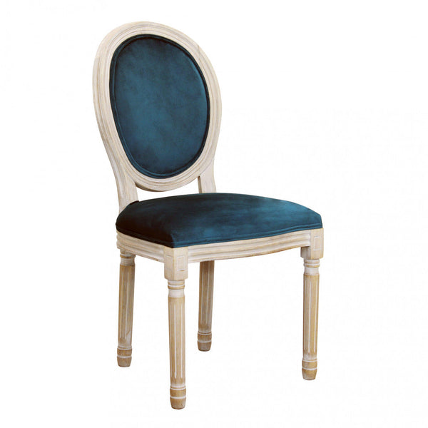 prezzo Sedia Constance 48x46x96 h cm in Velluto Blu