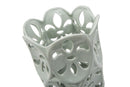 Vaso Petal Bianco Ø14x25,5 cm Porcellana Azzurro