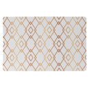 Set 6 Tovagliette 45x30x0,1 cm  in PVC VdE Tivoli 1996 Charleston Bianco e Oro