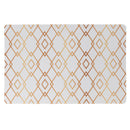 Set 6 Tovagliette 45x30x0,1 cm  in PVC VdE Tivoli 1996 Charleston Bianco e Oro