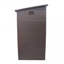 Casetta Box da Giardino Hause 111x191x194 h cm in Plastica Marrone
