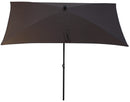 Ombrellone da Giardino 2,4x1,5 m Palo Ø27 mm in Acciaio Maffei Kronos Tortora