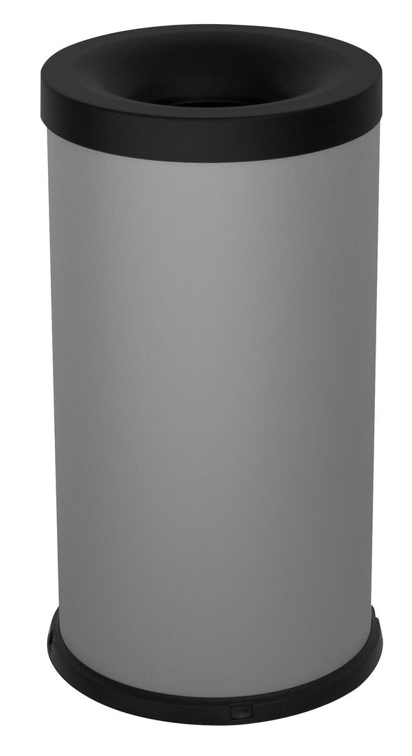 Pattumiera Gettacarte Ø31xh60 cm Autoestinguente In Acciaio Verniciato Grigio acquista