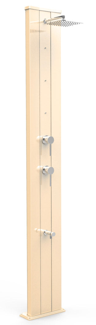 Doccia Solare da Giardino 40L Miscelatore Nebulizzatore e Lavapiedi Arkema Dada S Champagne Bronze sconto