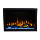 Camino Elettrico da Incasso 61,3x89,6x30,4 cm Effetto Fiamma 1500W Nepal 34 Nero