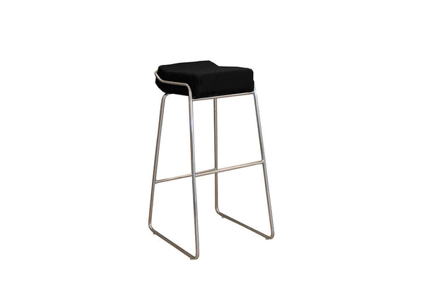 Set di 2 Sgabelli in Similpelle Morbida 83x39x40 cm TFT Stool Nero acquista