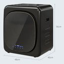 Asciugatrice ad Aria 48x40x56 cm Carico 4kg con Timer e Programma Smart in Acciaio Inox e ABS Nero      