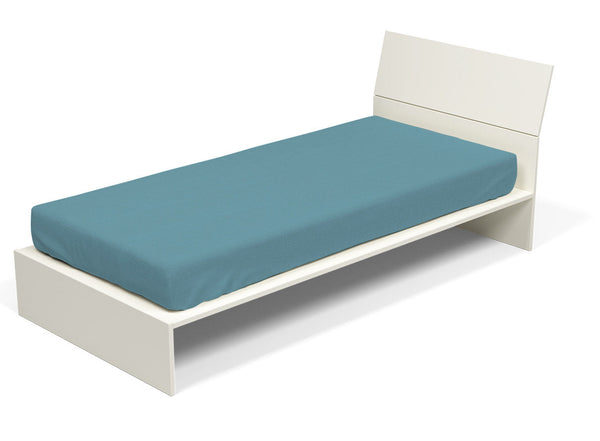 acquista Lenzuolo Sotto con Angoli ed Elastico Tinta Unita in Cotone Ottanio Varie Misure