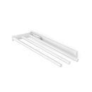 Porta Asciugamani Estraibile Descrizione 3 Bracci Verniciato Bianco Alluminio Emuca