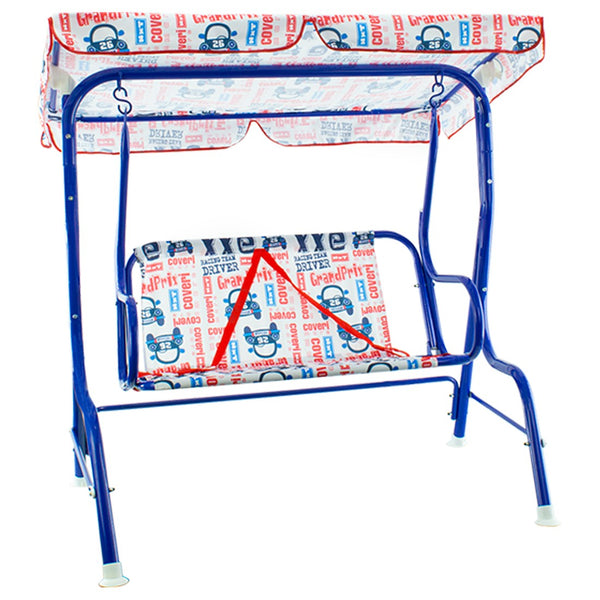 Dondolo da Giardino per Bambini 2 Posti con Parasole Cinture di Sicurezza sconto