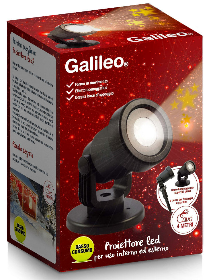 Proiettore Laser a Led Stelle Oro Luci Natalizie da Interno e Esterno Soriani Stars Plus